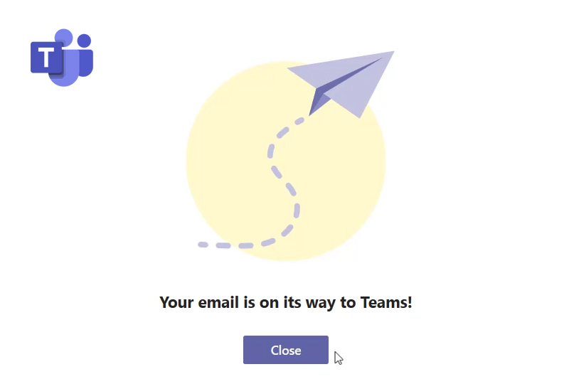 how to copy email into teams